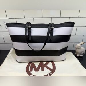 Michael Kors Bold Black and White Tote
